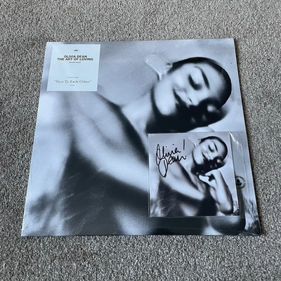 Olivia Dean – The Art Of Loving Vinyl Record SEALED / SIGNED Art Card BLACK - Image 1 of 3