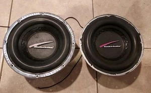 PAIR 10''Audiobahn Subwoofer Aw1000Q 600 Watts - Picture 1 of 11