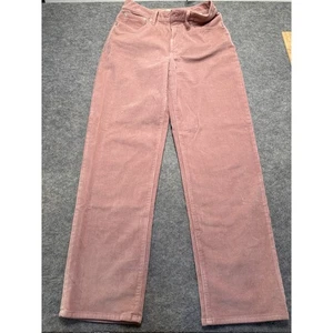 Madewell Womens sz 29T Corduroy Jeans Pink Perfect Vintage Straight High Rise - Picture 1 of 6