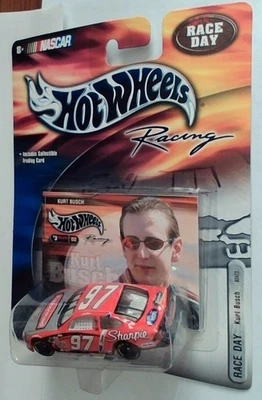 Kurt Busch #97 Rubbermaid 1:64 Hot Wheels Race Day Diecast and Trading card - Image 1 of 4