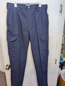 Tyndale Cargo Pants Men's 35x32 Blue FR Flame Resistant K215T Work Wear USA - Picture 1 of 7