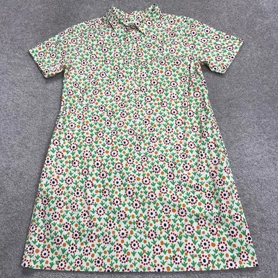 Ann Mashburn Liberty London Floral Print Dress Size Large Collar Short Sleeves - Image 1 of 4