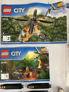 LEGO CITY: Jungle Cargo Helicopter (60158) ~ Retired ~ Complete ~ - Picture 1 of 9