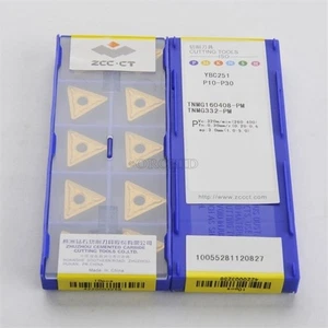 Hoja CNC Zccct 10 piezas nueva YBC251 TNMG160408-PM vo - Imagen 1 de 2