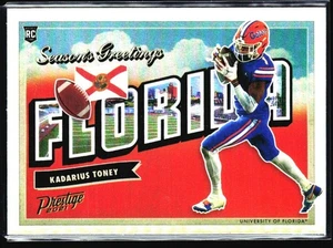 2021 Panini Prestige Seasons Greetings Kadarius Toney Florida Gators #SG-16 - Picture 1 of 2