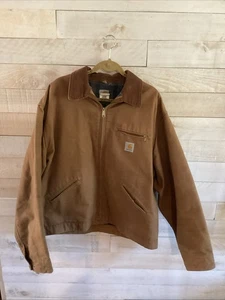 Carhartt Jacke Herren Large Blanket Lined Duck J01 BRN Größe 54 Tall Beschreibung lesen - Bild 1 von 16