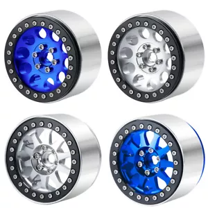 4x 2,2" Metall Beadlock Räder Felgen 35mm Breite für 1/10 RC Crawler TRX4 SCX10 etc - Bild 1 von 16