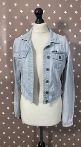 Bardot Light Blue Denim Jacket Womens Size 10 - Picture 1 of 9