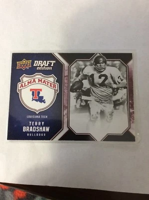 Terry Bradshaw 2009-10 UD DRAFT EDITION ALMA MATER Red PARALLEL #24/25 - Image 1 of 3