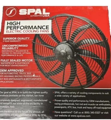 SPAL 30102113 16" Extreme Performance Puller Electric Fan with Curved Blades - Image 1 of 2