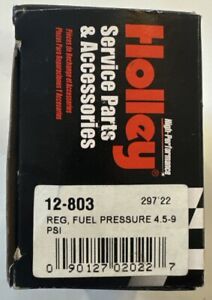 Genuine Holley 12-803 2 Port 4 1/2 to 9 PSI Carburetor Fuel Regulator Only