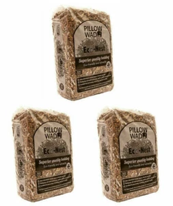 Kissen Wad Öko-Nest groß 3,2 kg x 3. KANINCHEN / MEERMEERSCHWEINCHEN KLEINTIERBETTWÄSCHE   - Bild 1 von 1