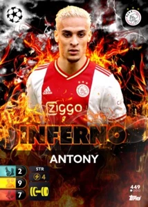 ➠ Topps Total Football 2022/23 #449 Antony - Ajax - Inferno - 1. Edition /100 - Bild 1 von 1