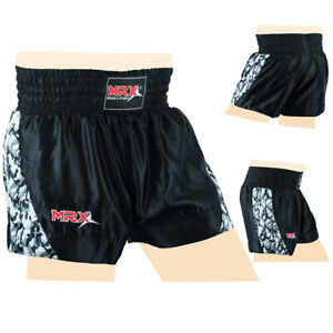 MRX Muay Thai Shorts Boxing Cage Fight Fighter MMA Kick Boxing Trunk Mens Womens