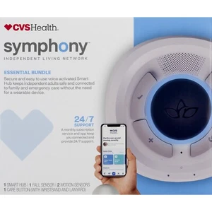 CVS Health Symphony Smart Hub Sensor de Caída Botón de Cuidado 2 Sensores de Movimiento 512966 - Imagen 1 de 12