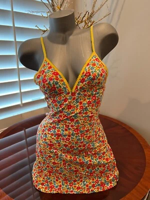 ❤️ Vestido Occhi Verdi La Perla Correa de Espagueti Dormir Corto M. Nuevo Foto 1 de 4