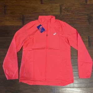 Asics Women’s Silver Jacket Sz. M NEW A012A035-700 HOT PINK - Picture 1 of 2