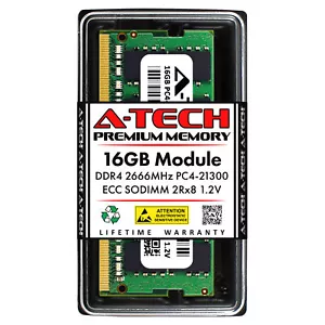 16GB DDR4-2666 ECC SODIMM Synology RackStation RS1221RP+ RS820+ Memory RAM - Picture 1 of 2
