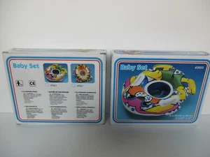 CANOTTO CANOTTINO BABY SET DECORATO SLIP 2 MANIGLIE INTEX ANNI '90 - Picture 1 of 3
