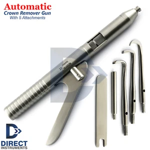 Dental Crown Remover Automatic Gun 4-Attachable Points 1-Wrench Surgical Tools - Picture 1 of 4