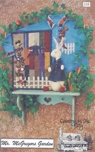 Vintage BUNNY Rabbit Doll w/Clothes & Quilt Sewing Pattern 19" Primitive UNCUT - Picture 1 of 2