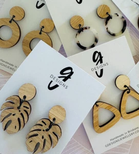 Statement Earrings - Bamboo - Dangle - Your Choose - Bild 1 von 16