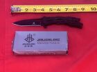 Jin Jun Lang 16011B Pocket Knife 5Cr15mov Blade Unique Mechanical Lock Mechanism