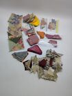 Hundreds Of Vintage Quilt Block Pre Cut Fabric Squares & Triangles Lot