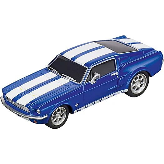 Carrera GO!!! Analog 1:43 Ford Mustang '67 Racing Blue Slot Car - Image 1 of 1