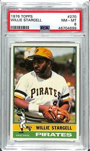 1976 Topps #270 Willie Stargell PSA 8 - Picture 1 of 2
