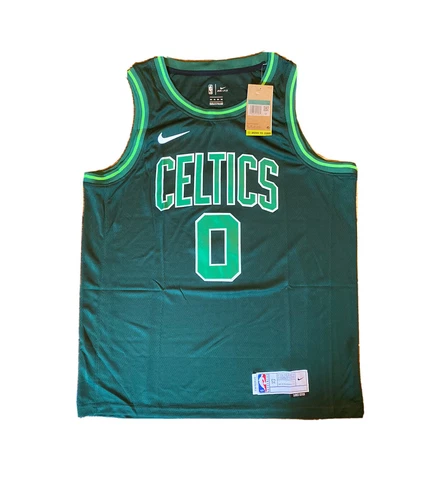 Jayson Tatum Boston Celtics Bonus Edition Swingman Jersey Dark Green Size XL Cover