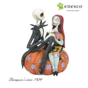 Enesco Jack & Sally on Pumpkin Disney Traditions 6014358 Nuevo en caja - Imagen 1 de 4