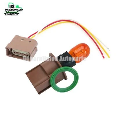 Fits Jeep Grand Cherokee Compass Patriot Park Turn Signal Socket & Bulb Plug USA Foto 1 de 4