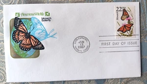 MONARCH BUTTERFLY AMERICAN  WILDLIFE  1987 CAPEX FARNAM CACHET FDC VF UNADDR - Picture 1 of 1