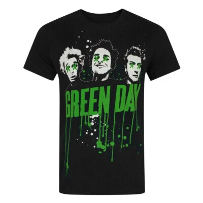 Camiseta Green Day Banda Gotas Nueva Negra Oficial Foto 1 de 4