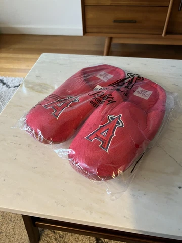 Los Angeles Angels Christmas Slippers 6/10/23 SGA Exclusive Limited Brand New Cover