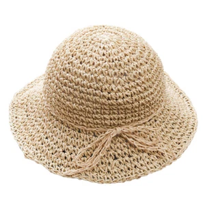 Girls Kids Straw Sun Hat Girls Beach Sun Straw Hat Beach Straw Hat Toddlers Kids - Picture 1 of 12