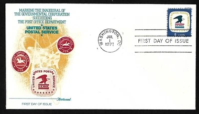 #1396 8c  USPS Emblem- Fleetwood FDC Washington, DC - Image 1 of 2