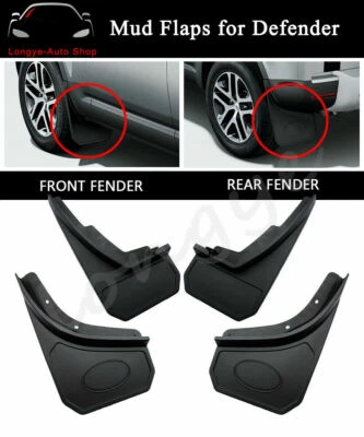4PCS Mud flaps Fenders Splash Guards Fits for Land Rover Defender 2020-2023 - Image 1 of 4