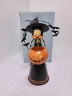 Partylite Abracadabra Witch Halloween Candle Tealight Holder Glitter Bat Pumpkin