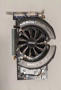 MSi NVIDIA GeForce GTX 550 Ti Cyclone II | 1 GB GDDR5 | 2x DVI, 1x mini-HDMI - Picture 1 of 2