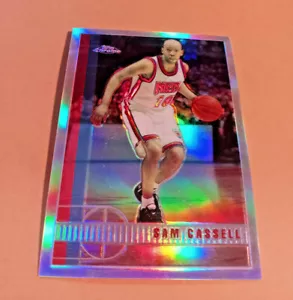 1997-98 Topps Chrome Refractor Sam Cassell #102 - Nets - Picture 1 of 3