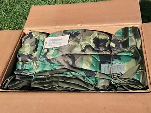 US Army USGI Militär Wald Camouflage Poncho Futter WOOBIE Armee Decke NEU mit Etikett - Bild 1 von 10