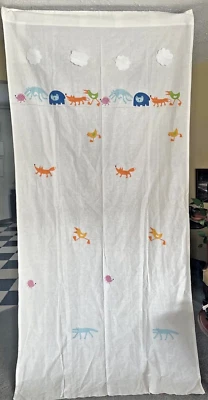 宜家 Barnslig Ringdans 1 窗帘窗板 47 x 98 英寸儿童动物 — 第 1/4 张图片