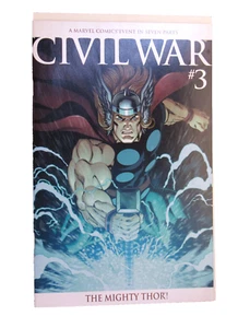Civil War 3 D NM- McGuinness Retailer Thor Variant Mark Millar Marvel Comic Book - Picture 1 of 2