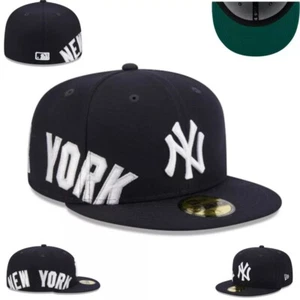 Gorra de Béisbol New York Yankees Clásica Ala Plana 59FlFTY Gorra Ajustada Era Nueva (61) - Imagen 1 de 1