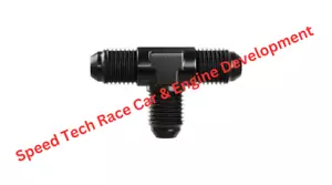 Goodridge AN824-06DBK -6 AN Male JIC Adapter Tee, Black @ Speed Tech - Picture 1 of 1