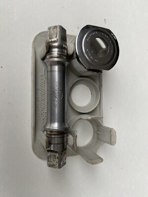 Omas  O.M.A.S  "Big Sliding" Extra Light Weight Bottom Bracket With 11 Mm Titanium Axle And Italian Threaded Aluminum Cups From The 1970s 80s