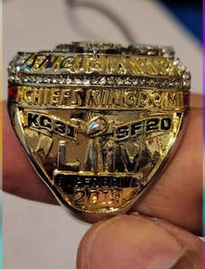Kansas City Chiefs 2019 World Champions Superbowl Ring, #15 Mahomes, Size 11 - Picture 1 of 5