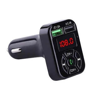 Car Wireless Bluetooth FM Transmitter MP3 Player USB Car Charger Handsfree Call - Picture 1 of 7